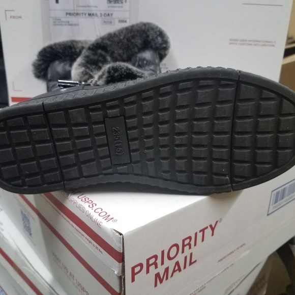 Women's Flat Mid-Calf Snow Boots with Rabbit Fur - Picture 8 of 8